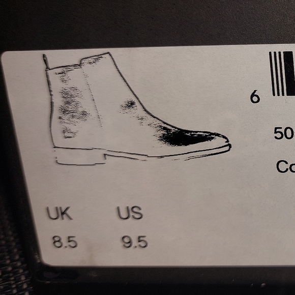 Hugo Boss Men's Leather Boots Size 9.5 - Picture 8 of 9